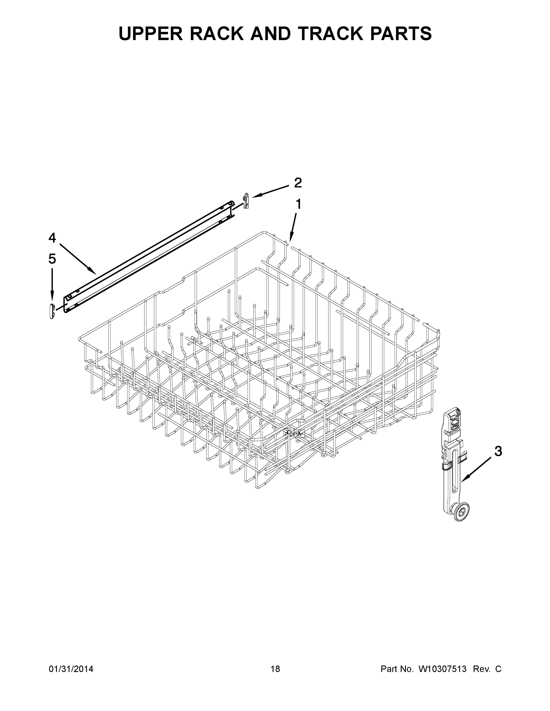 10 - UPPER RACK AND TRACK PARTS