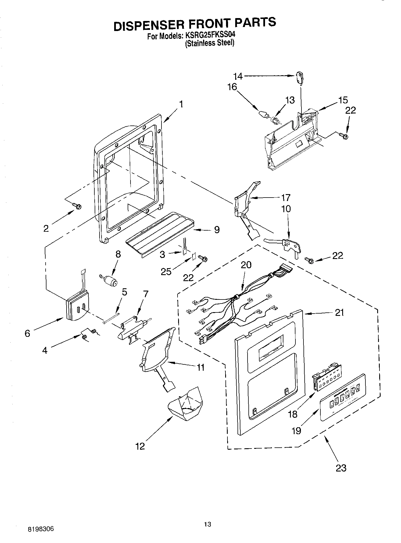 08 - DISPENSER FRONT PARTS