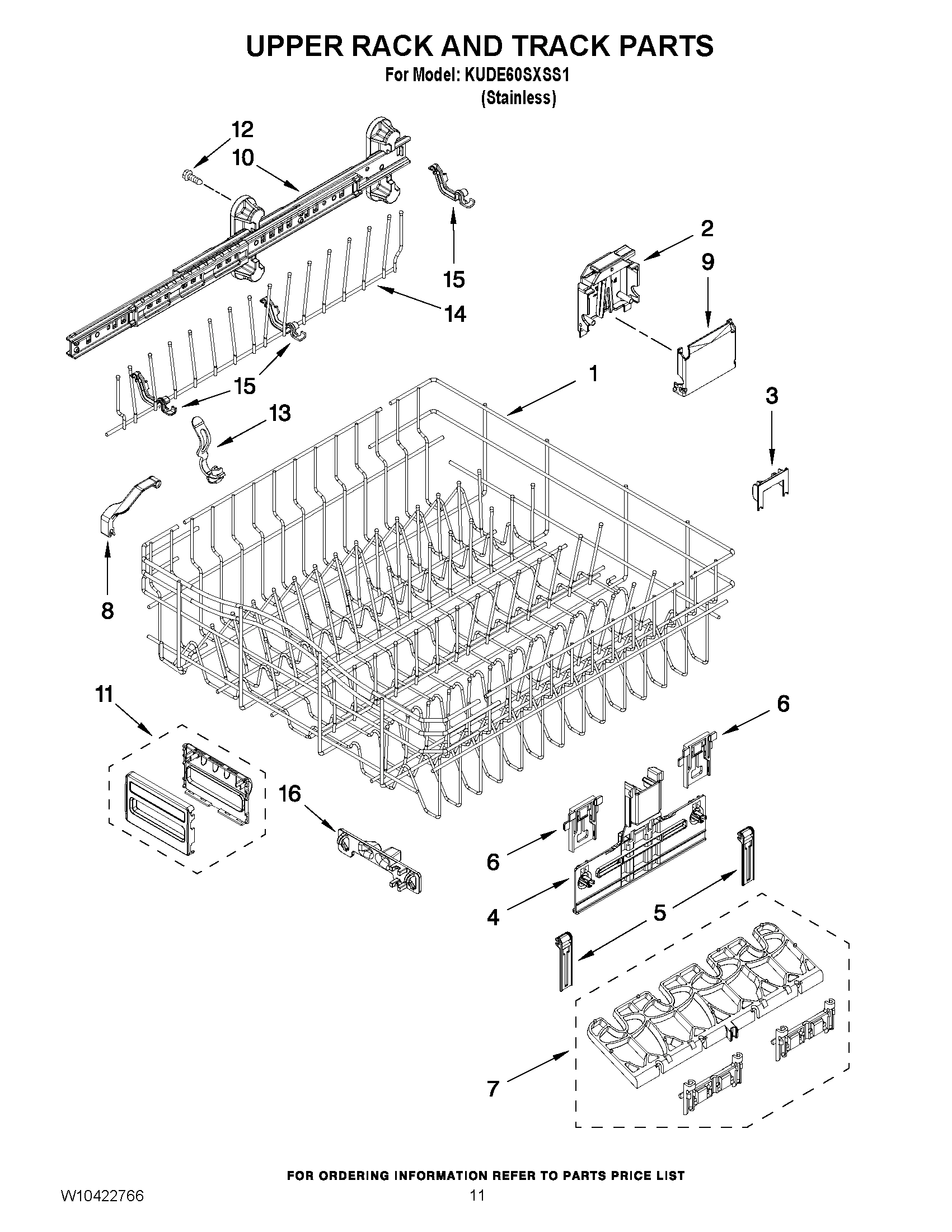 09 - UPPER RACK AND TRACK PARTS