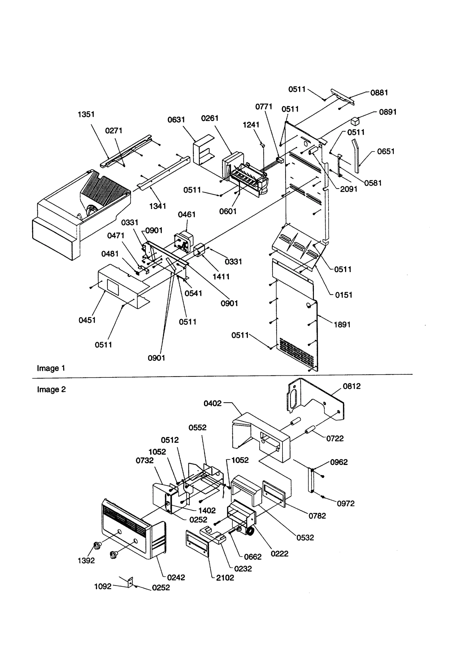ICE MAKER/CONTROL ASSEMBLY