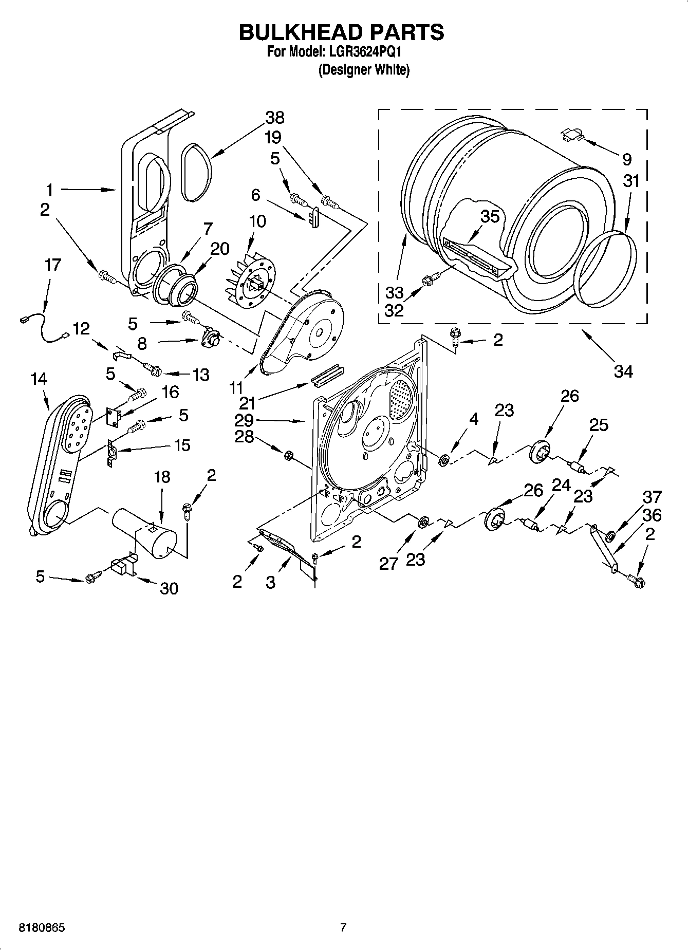 04 - BULKHEAD PARTS, OPTIONAL PARTS (NOT INCLUDED)