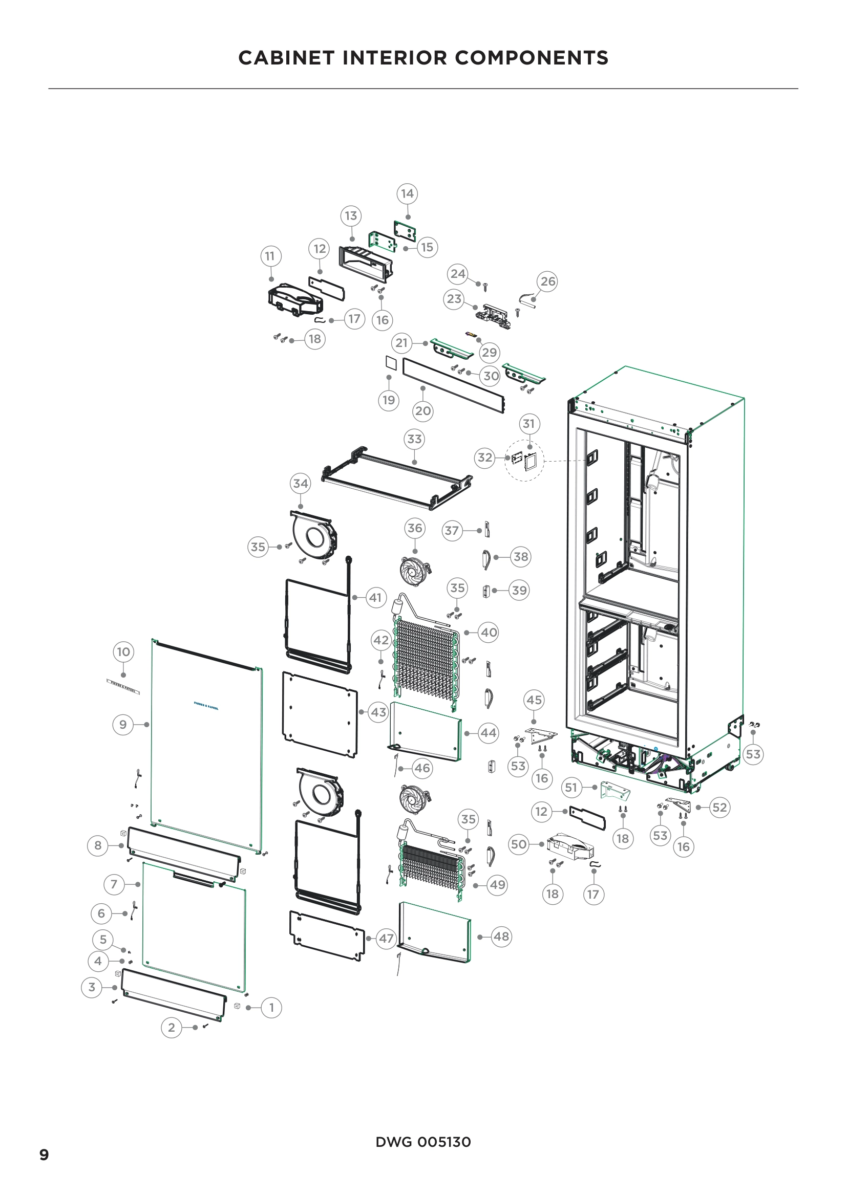 CABINET INTERIOR COMPONENTS