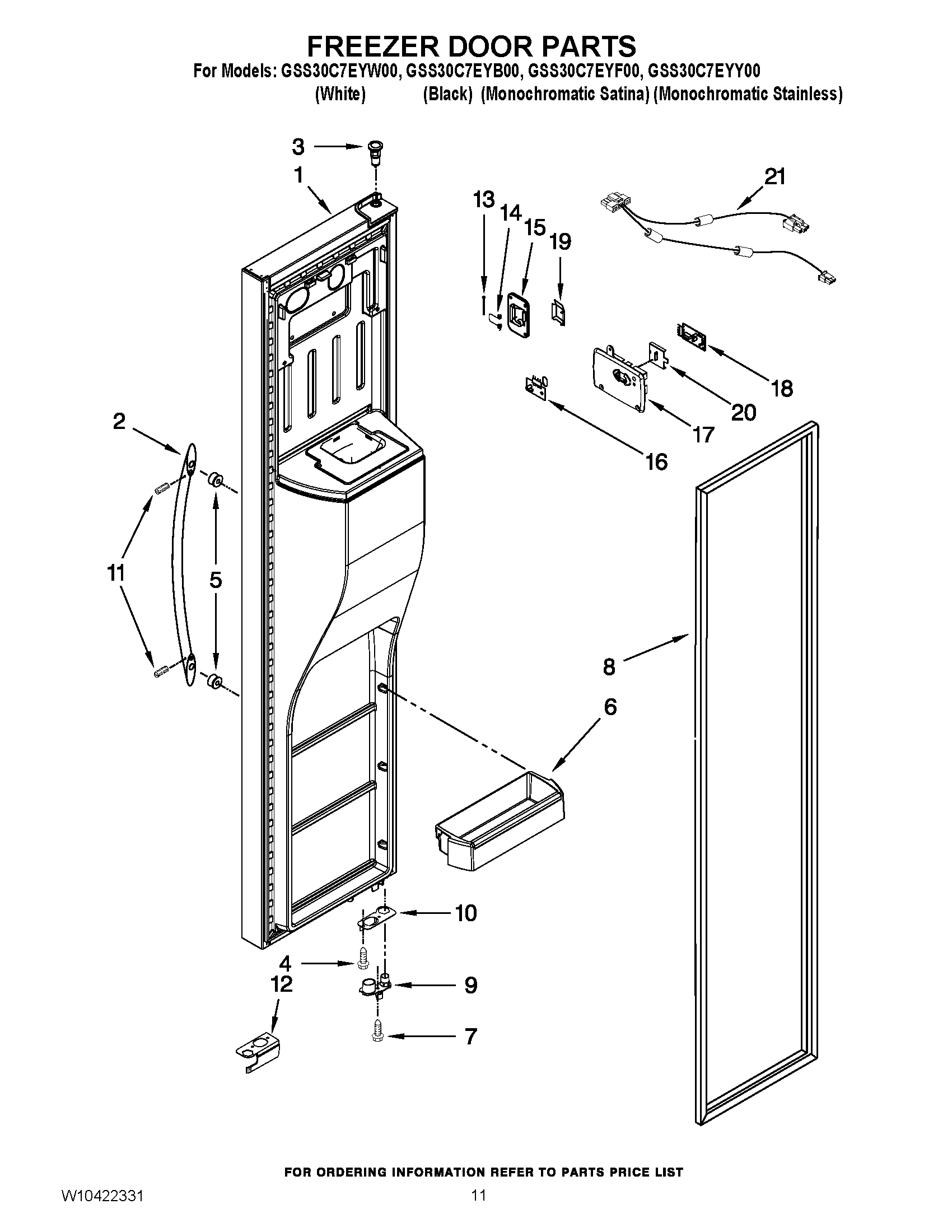 07 - FREEZER DOOR PARTS