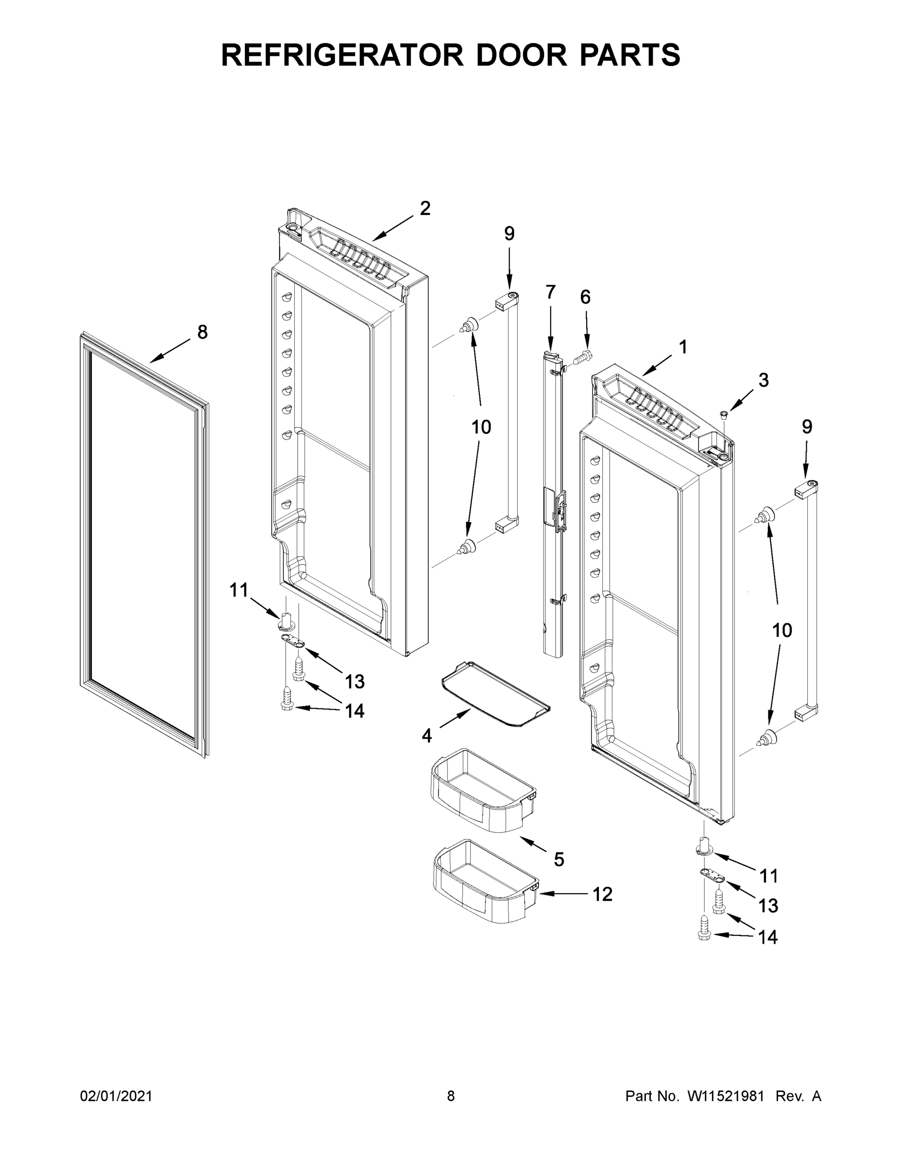 05 - REFRIGERATOR DOOR PARTS