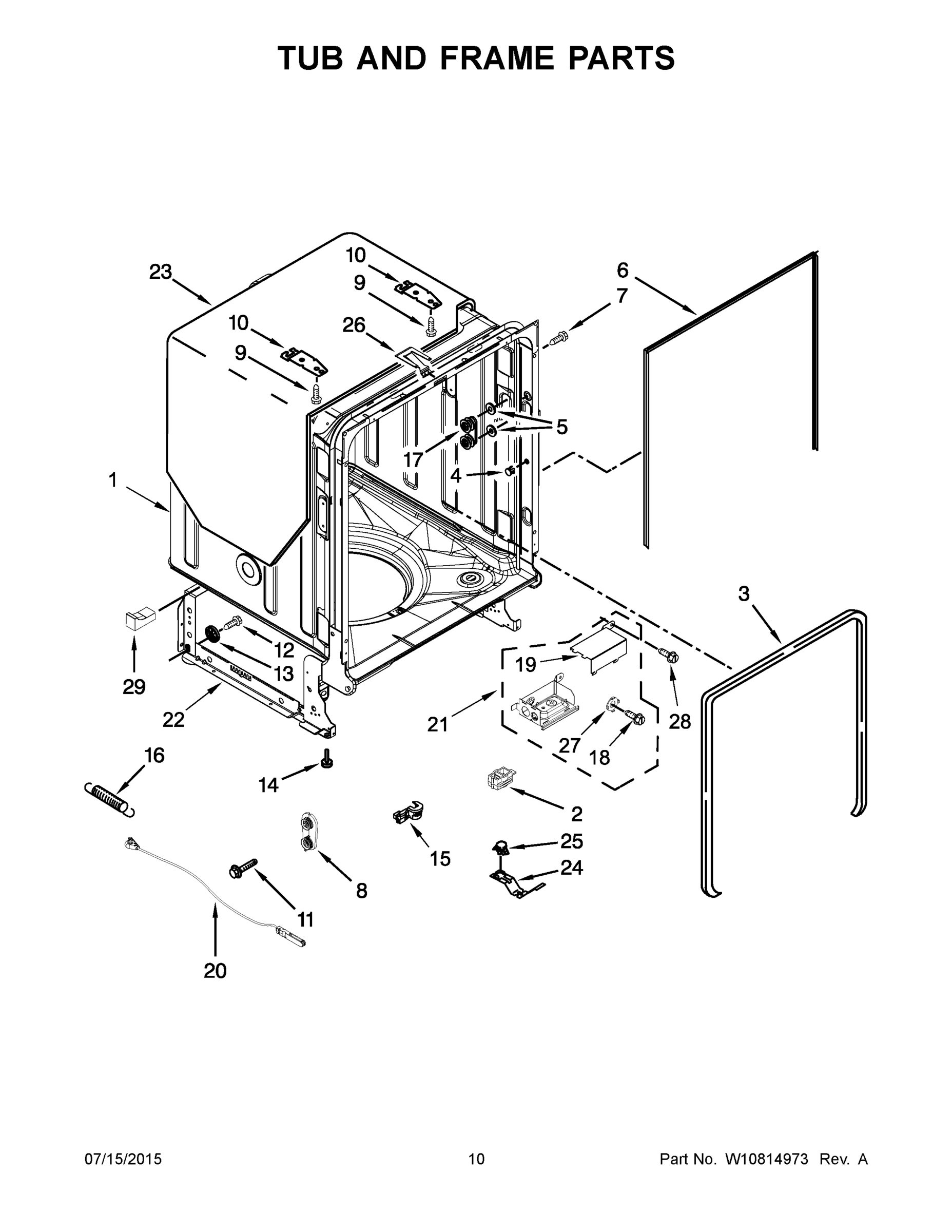 06 - TUB AND FRAME PARTS