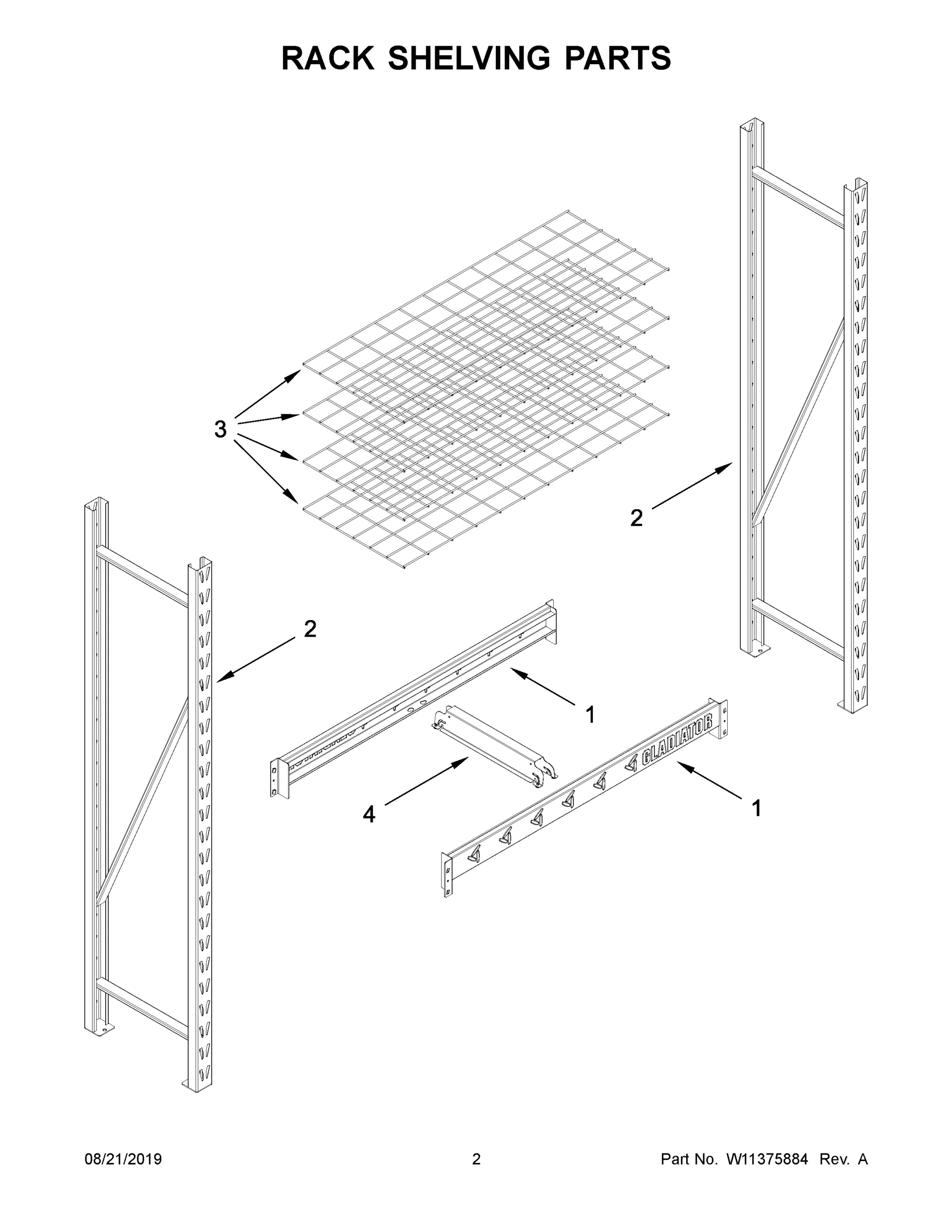 02 - RACK SHELVING PARTS