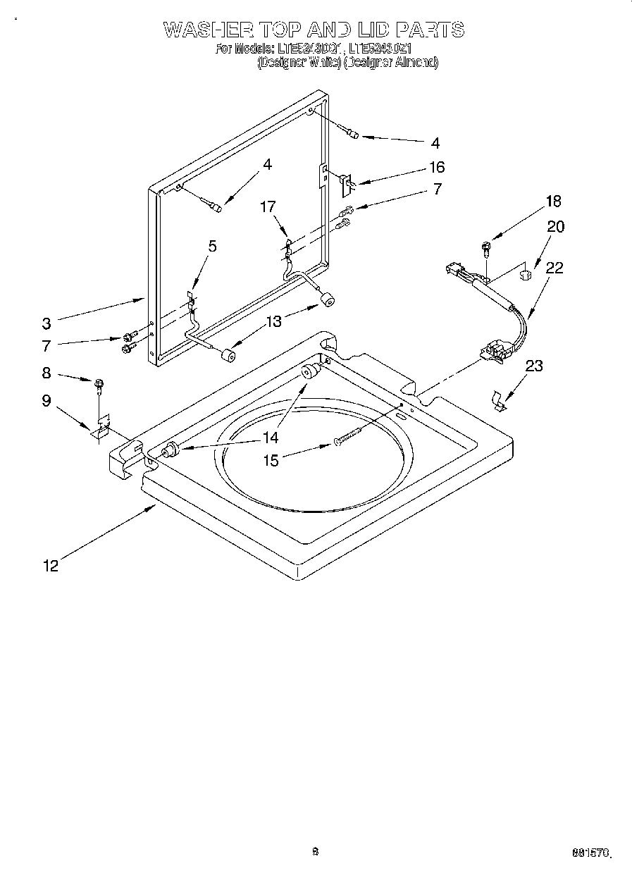 06 - WASHER TOP AND LID