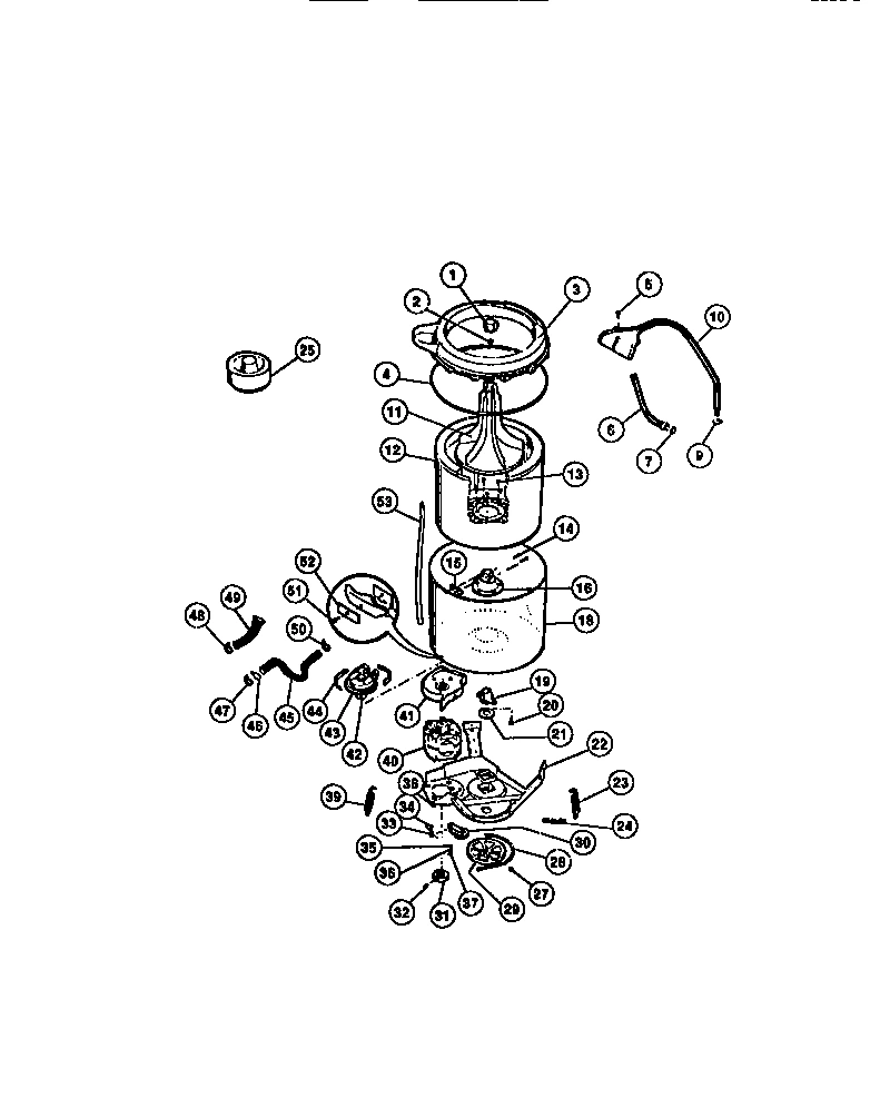 03 - TUB, HOSES, MOTOR