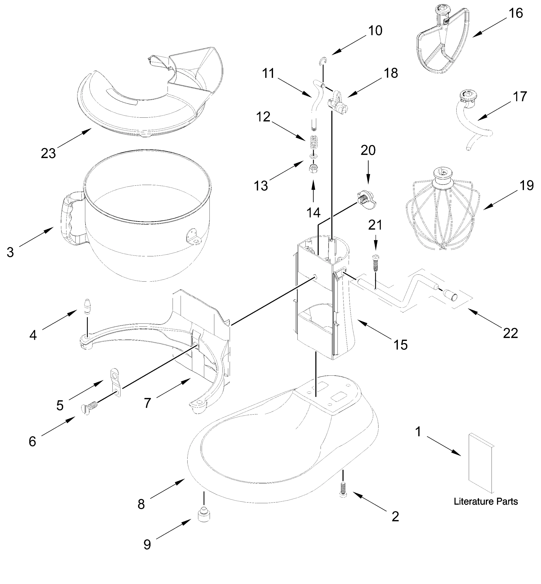 BASE AND PEDESTAL UNIT PARTS
