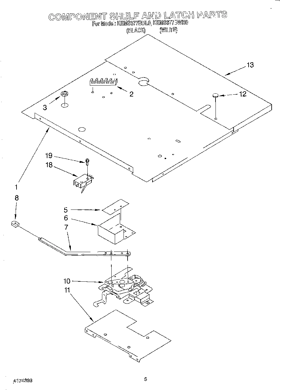 04 - COMPONENT SHELF AND LATCH