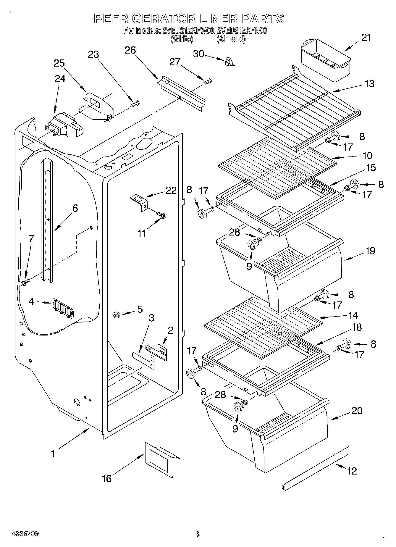 02 - REFRIGERATOR LINER