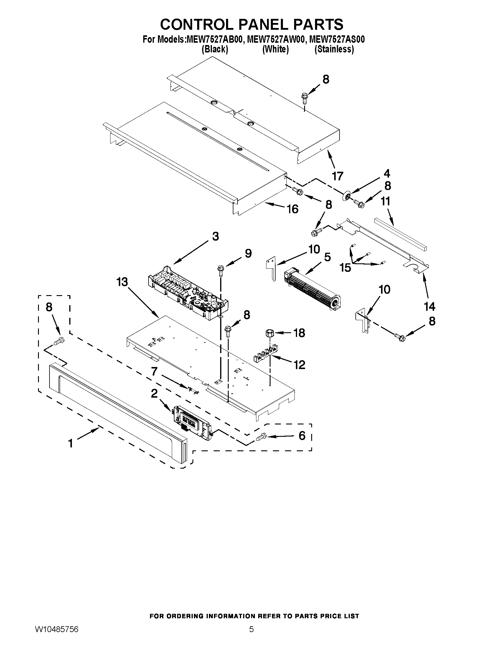 04 - CONTROL PANEL PARTS
