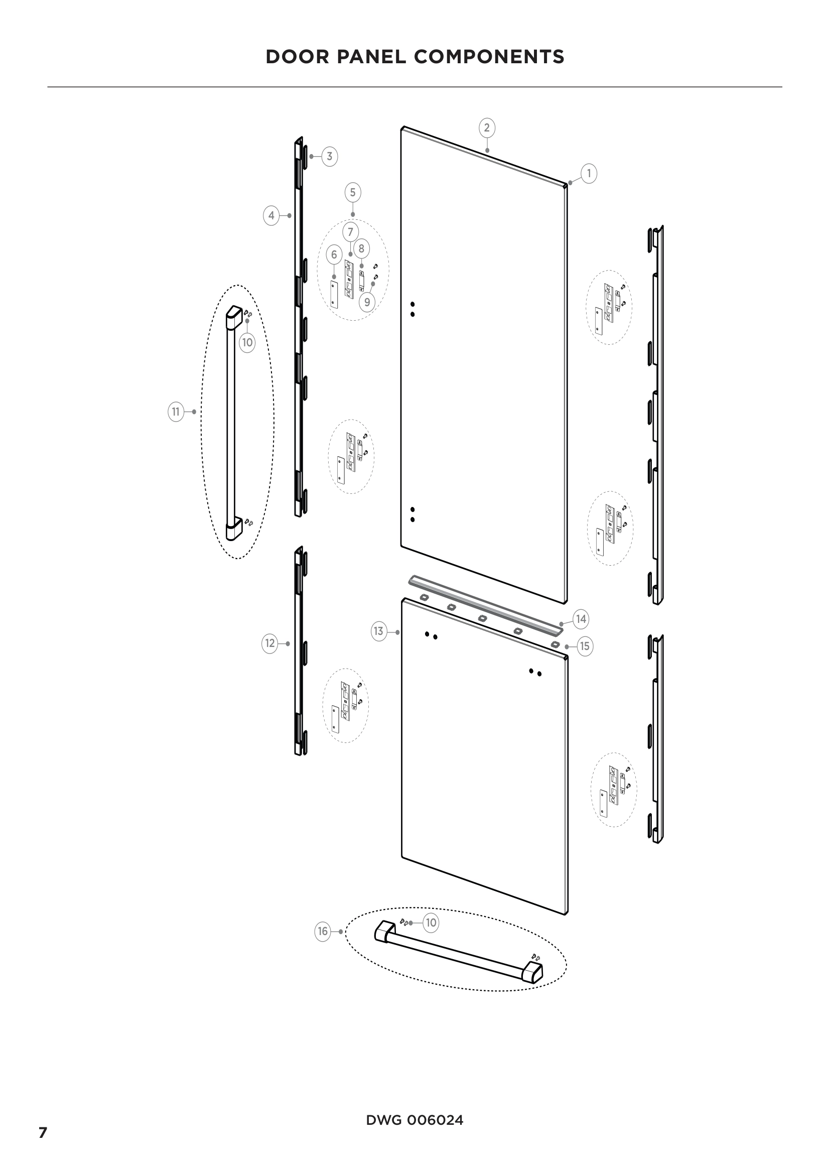 DOOR PANEL COMPONENTS