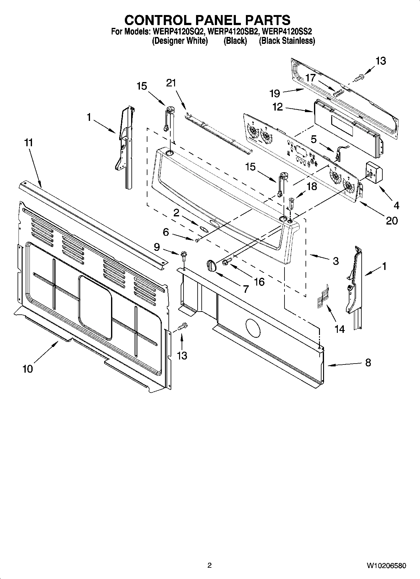 02 - CONTROL PANEL PARTS