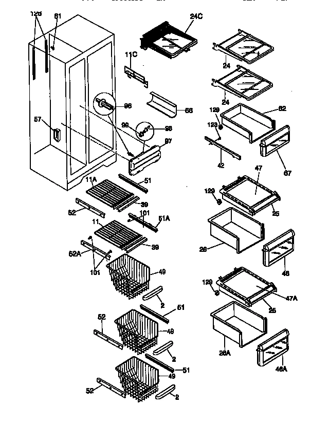 SHELVES AND ACCESSORIES