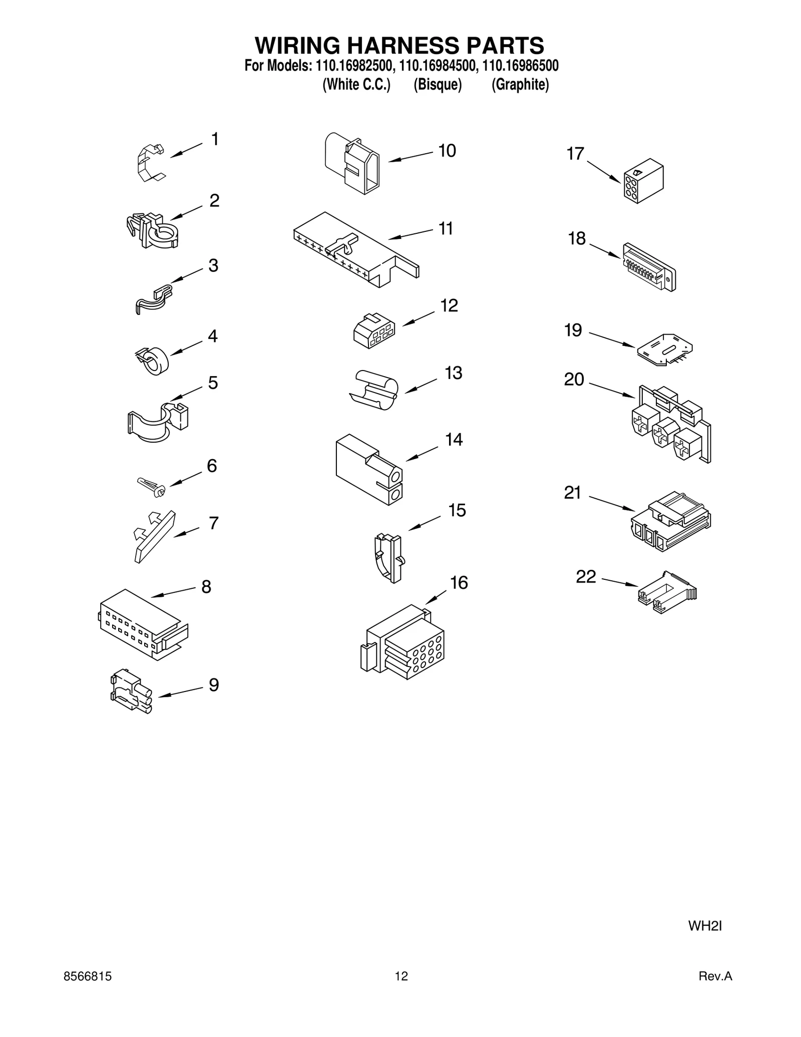 WIRING HARNESS PARTS