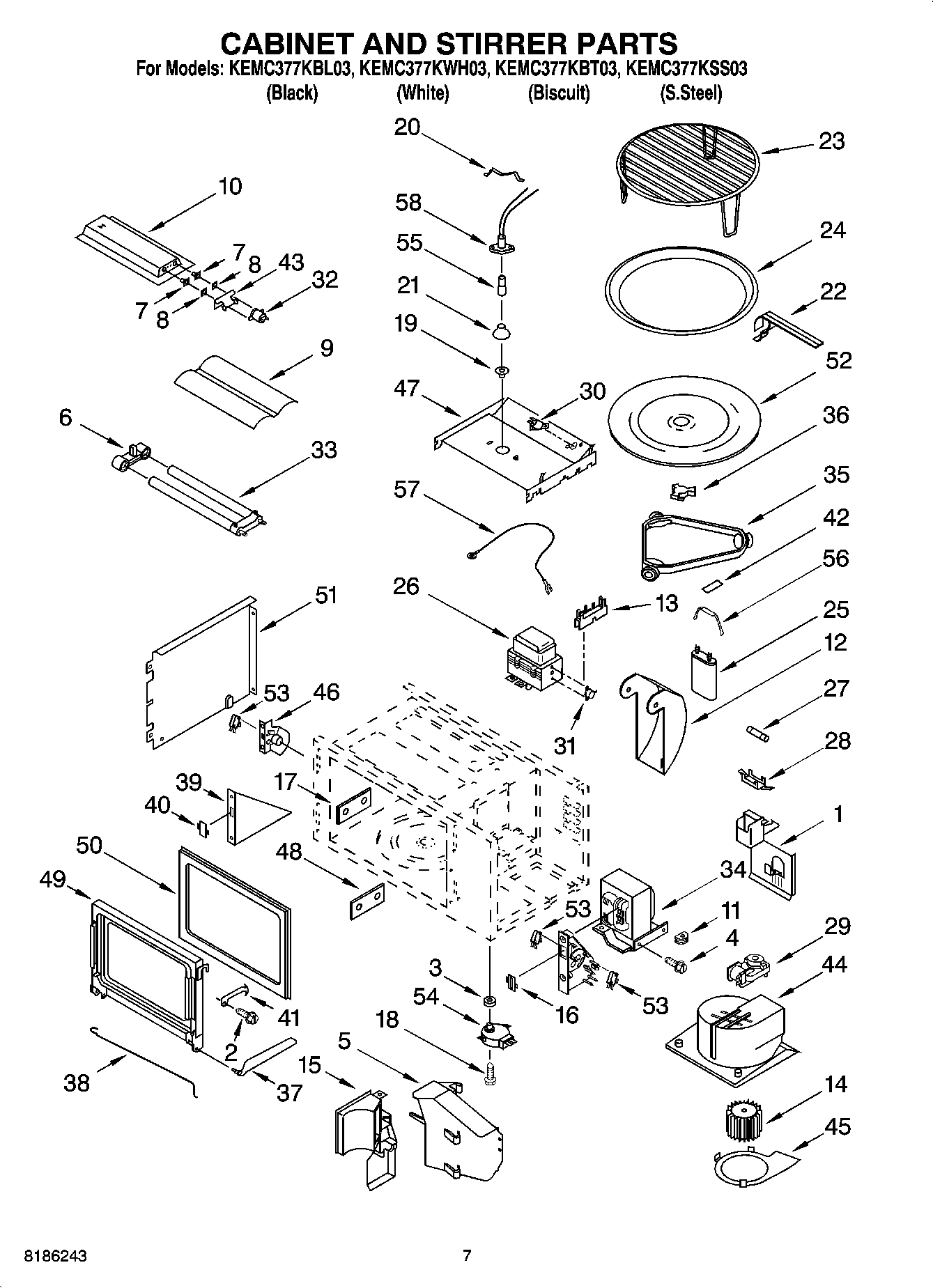 06 - CABINET AND STIRRER PARTS