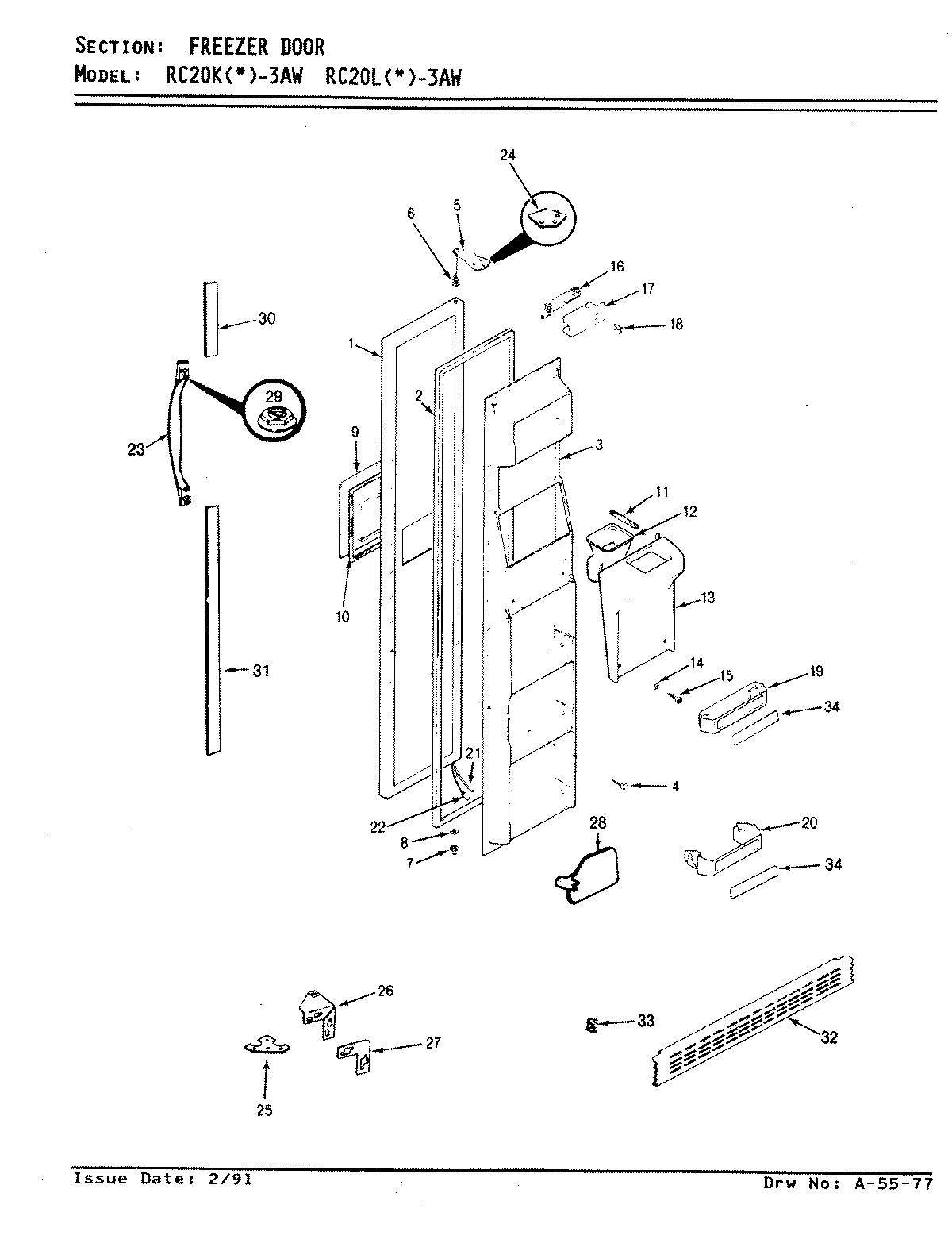 02 - FREEZER DOOR