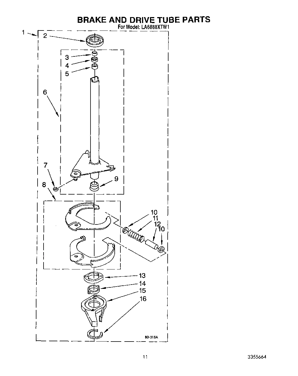 09 - BRAKE AND DRIVE TUBE