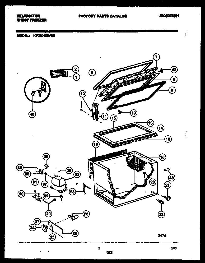 02 - CHEST FREEZER PARTS