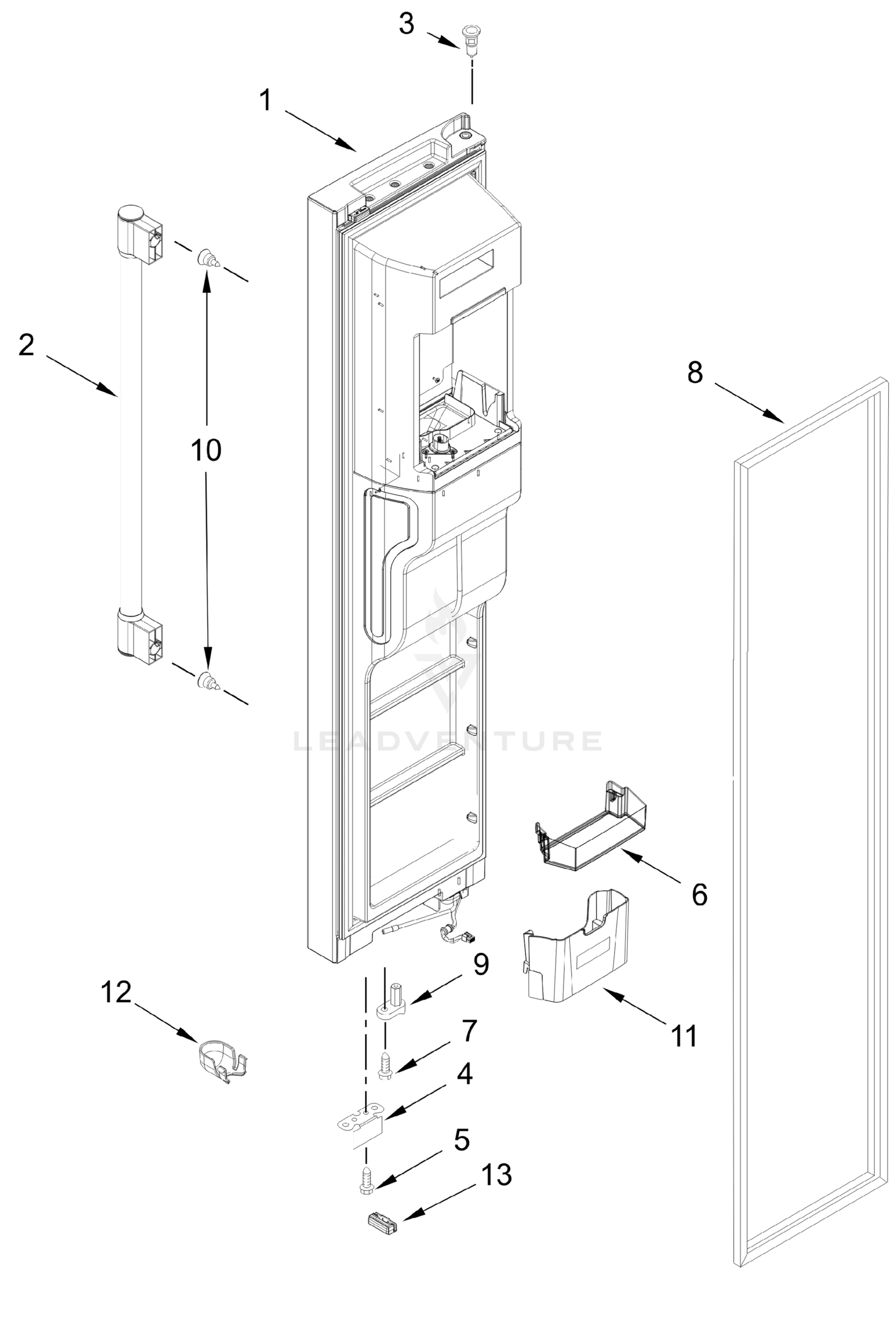 FREEZER DOOR PARTS