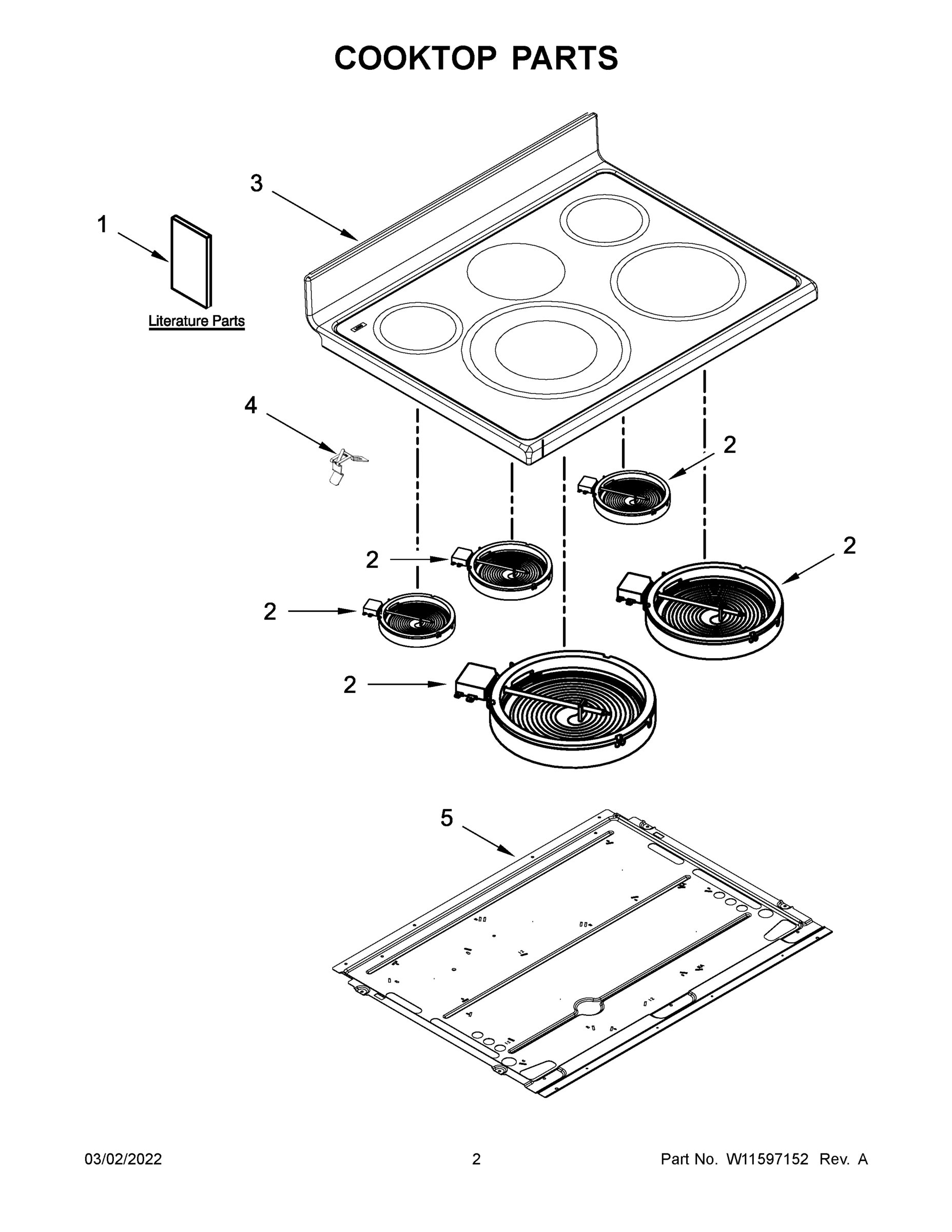 02 - COOKTOP PARTS
