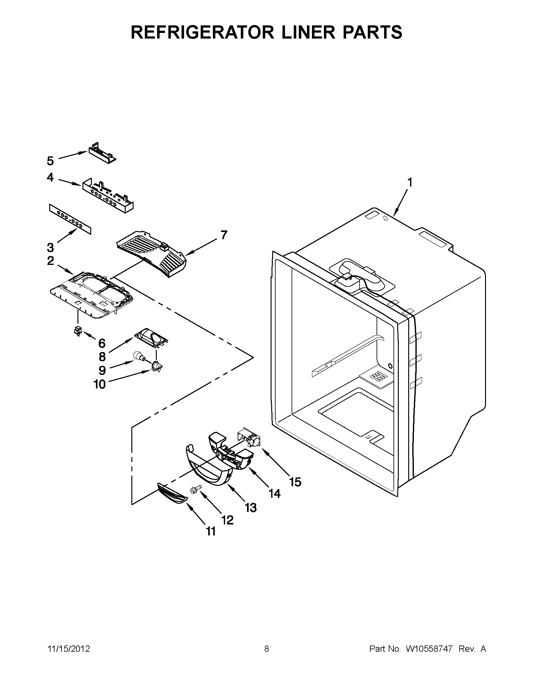 04 - REFRIGERATOR LINER PARTS