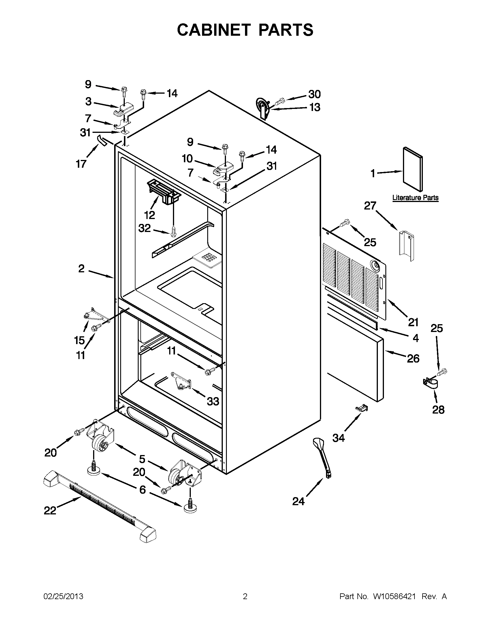 01 - CABINET PARTS