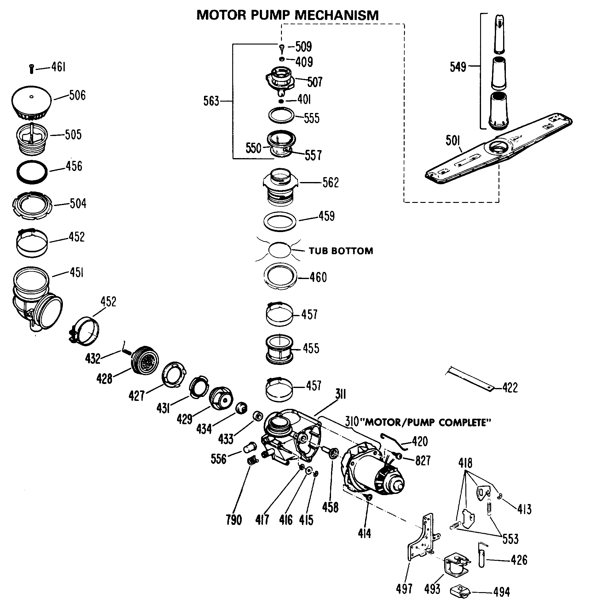 MOTOR PUMP MECHANISM