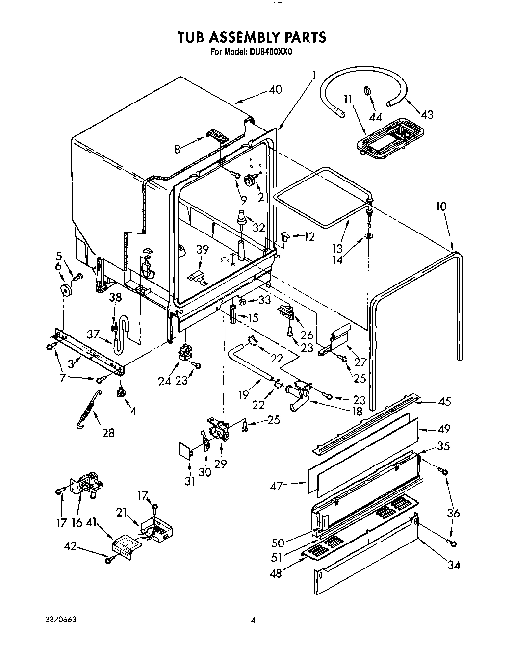 04 - TUB ASSEMBLY, LIT/OPTIONAL