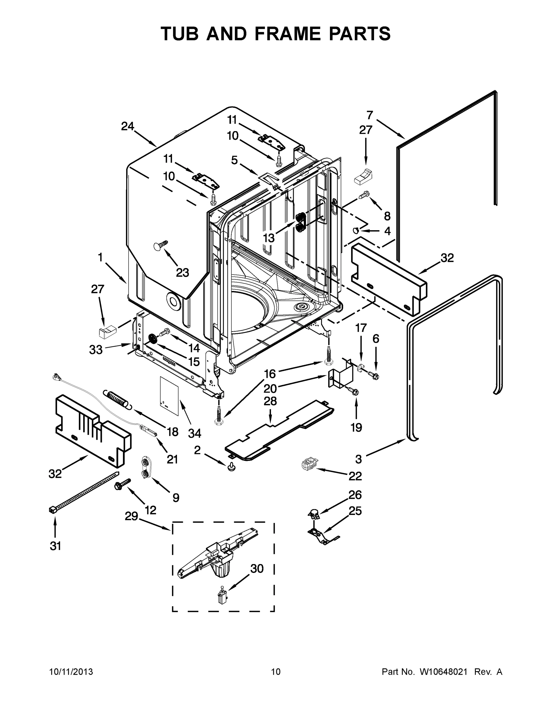 06 - TUB AND FRAME PARTS