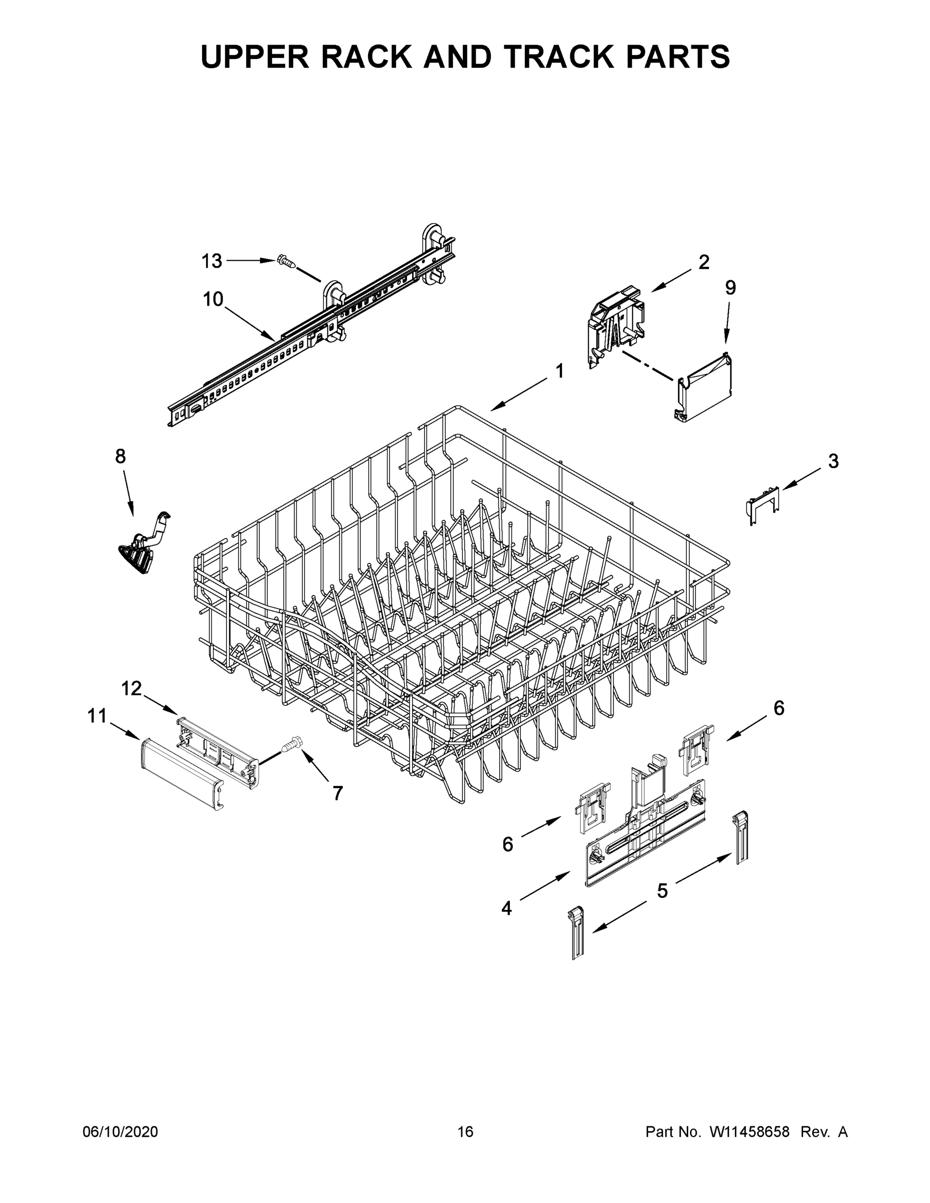 09 - UPPER RACK AND TRACK PARTS