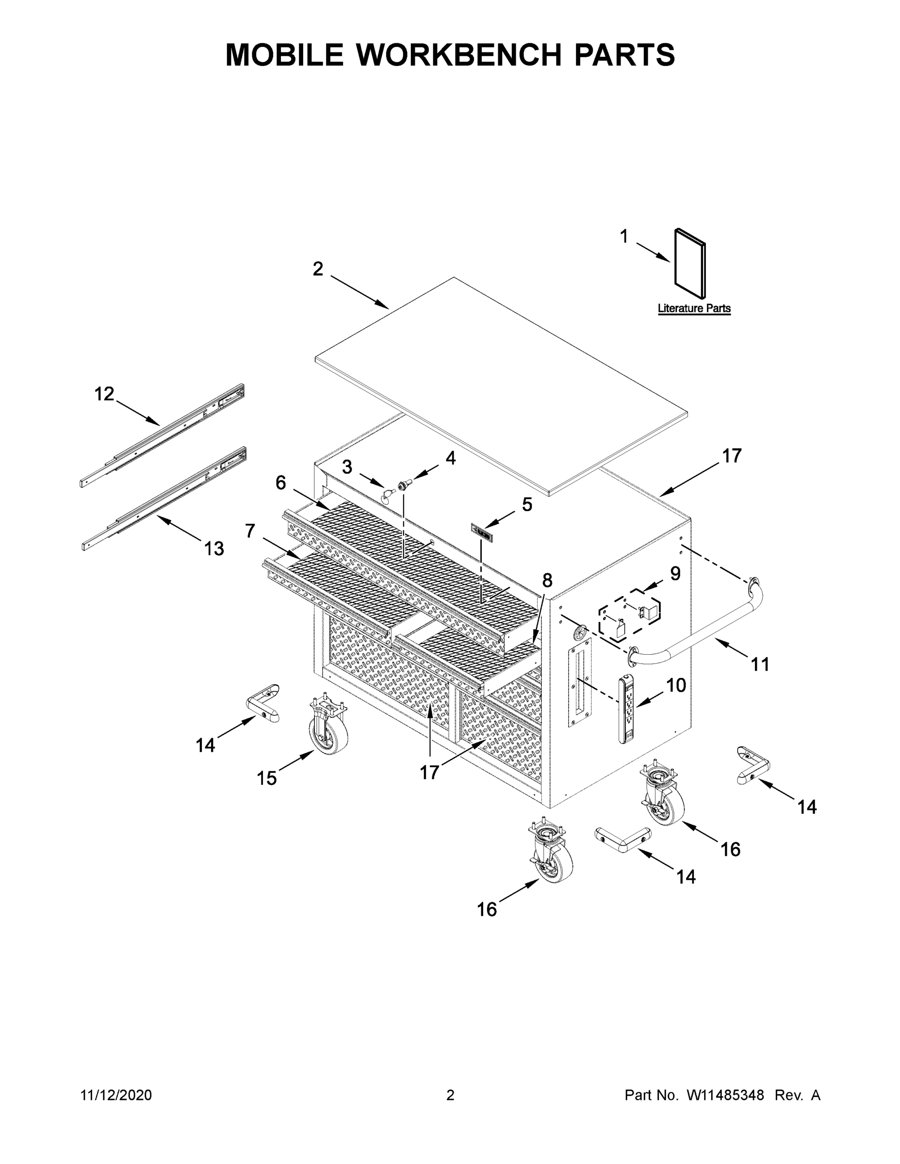 02 - MOBILE WORKBENCH PARTS