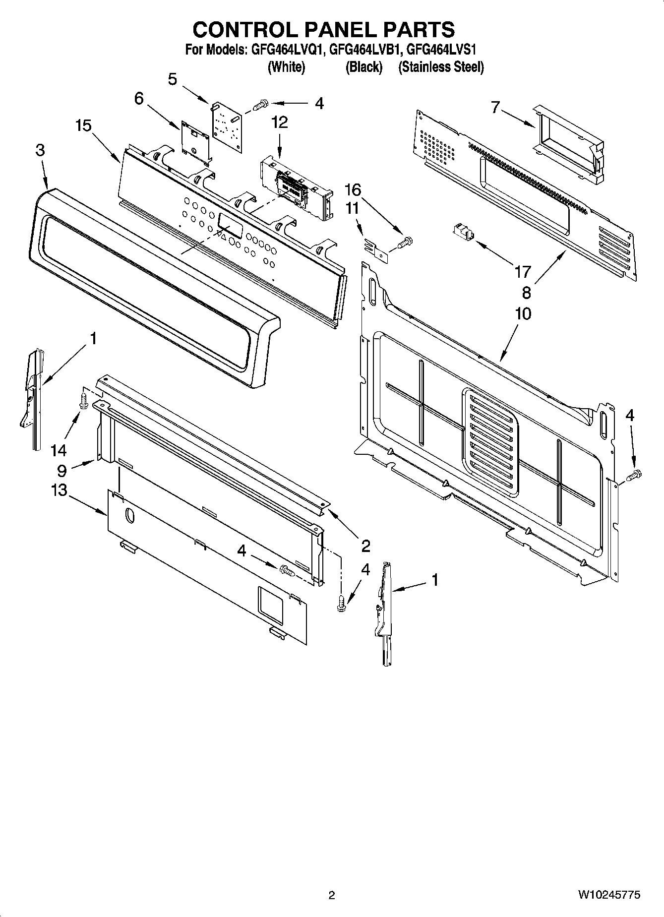 02 - CONTROL PANEL PARTS