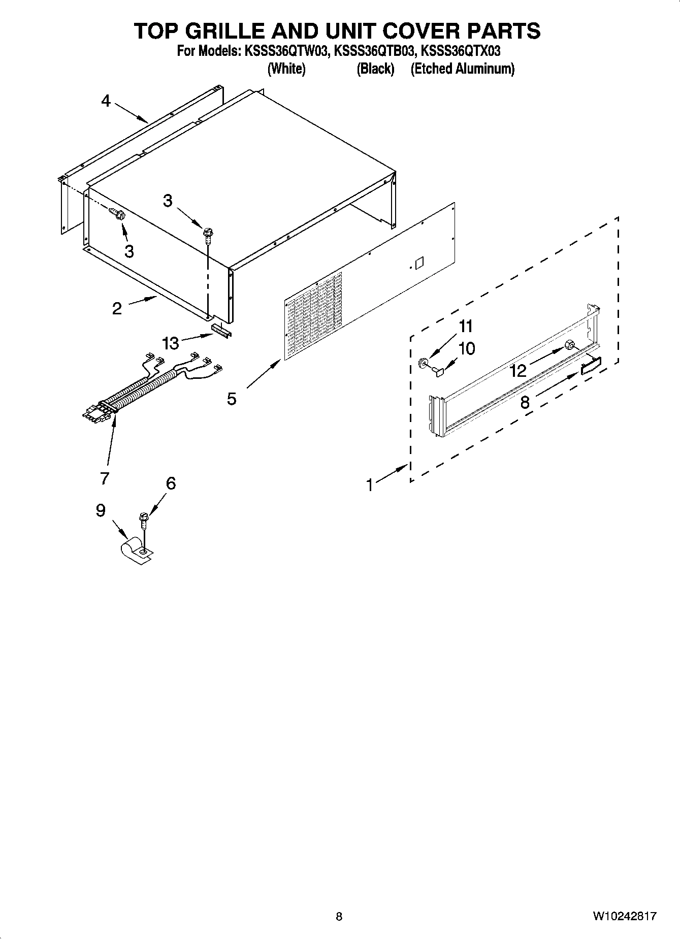 06 - TOP GRILLE AND UNIT COVER PARTS