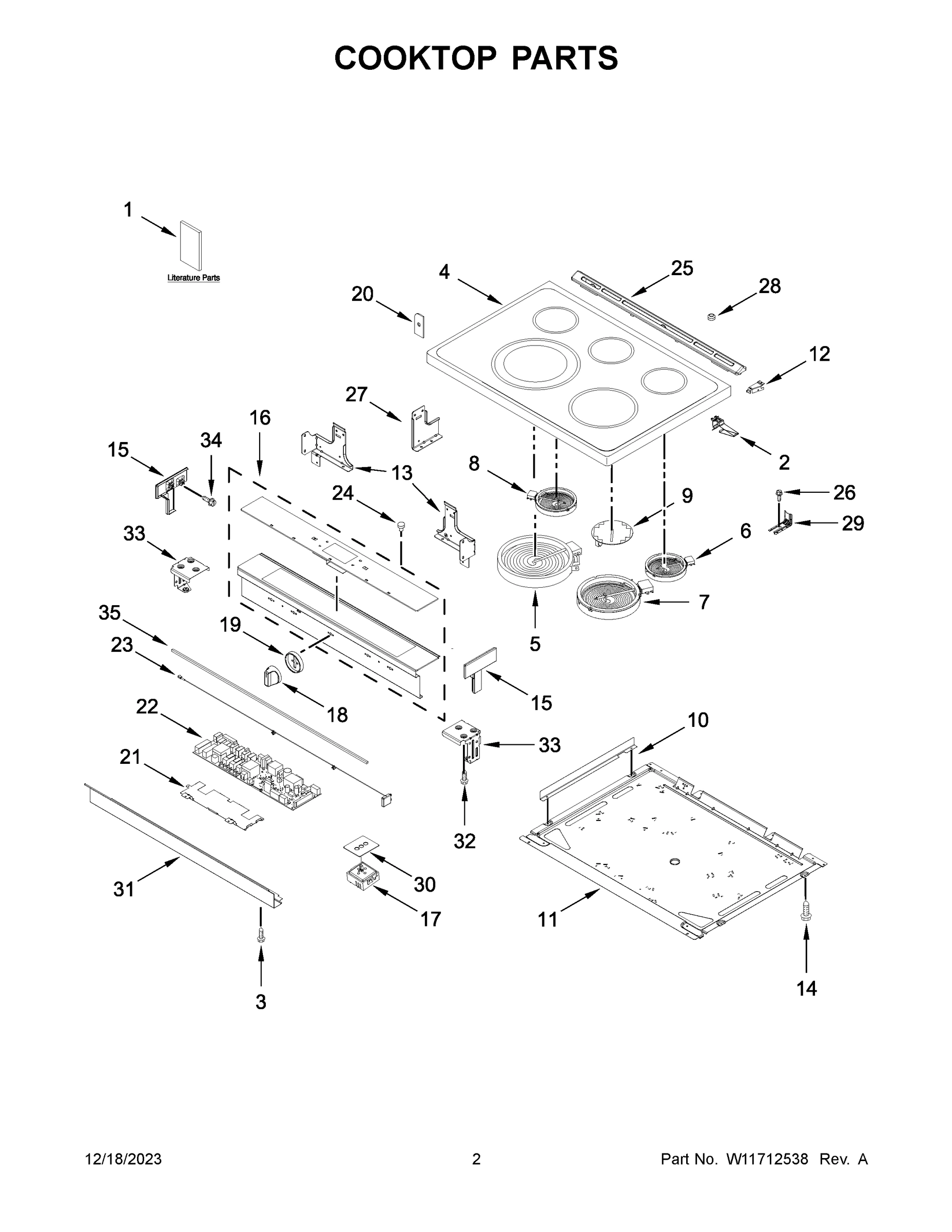 02 - COOKTOP PARTS