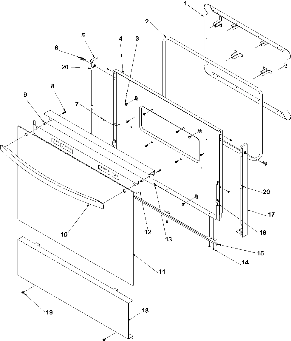 04 - Oven Door and Decorative Panel