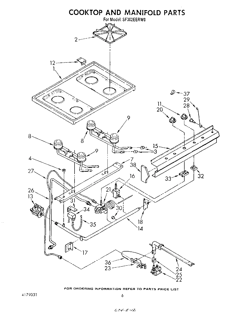 05 - COOK TOP AND MANIFOLD , LITERATURE