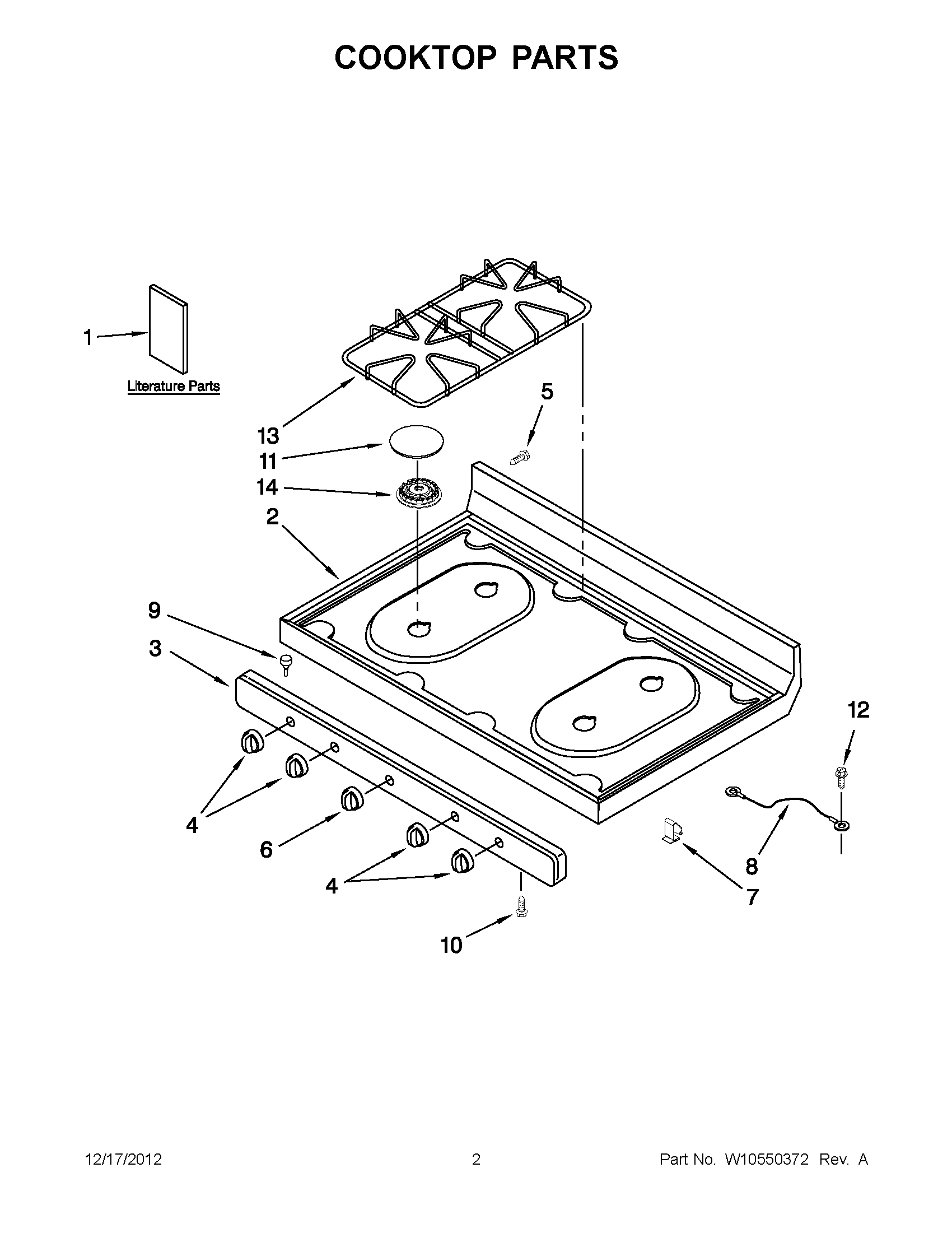 01 - COOKTOP PARTS