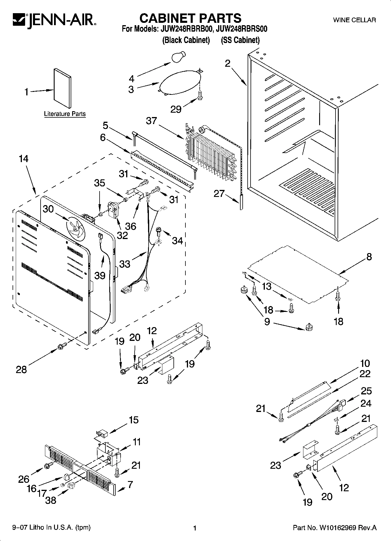 01 - CABINET PARTS
