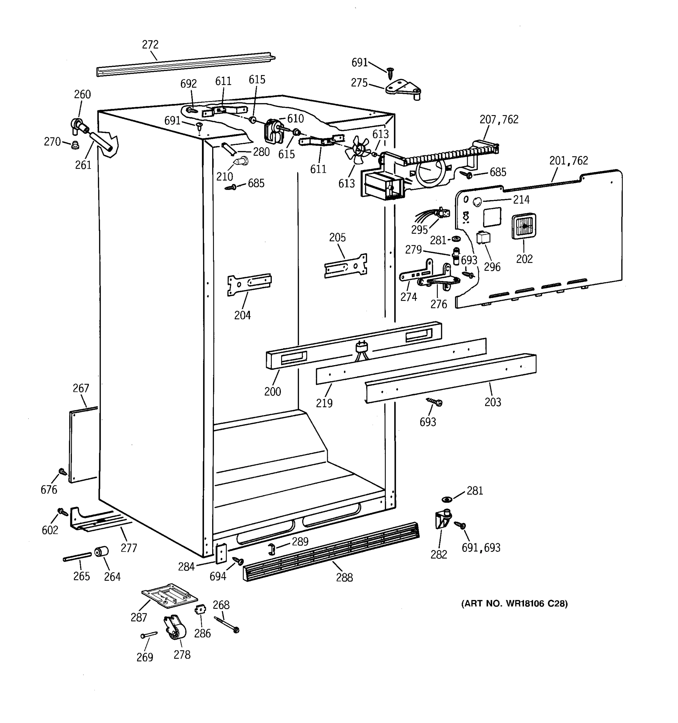 CABINET PARTS