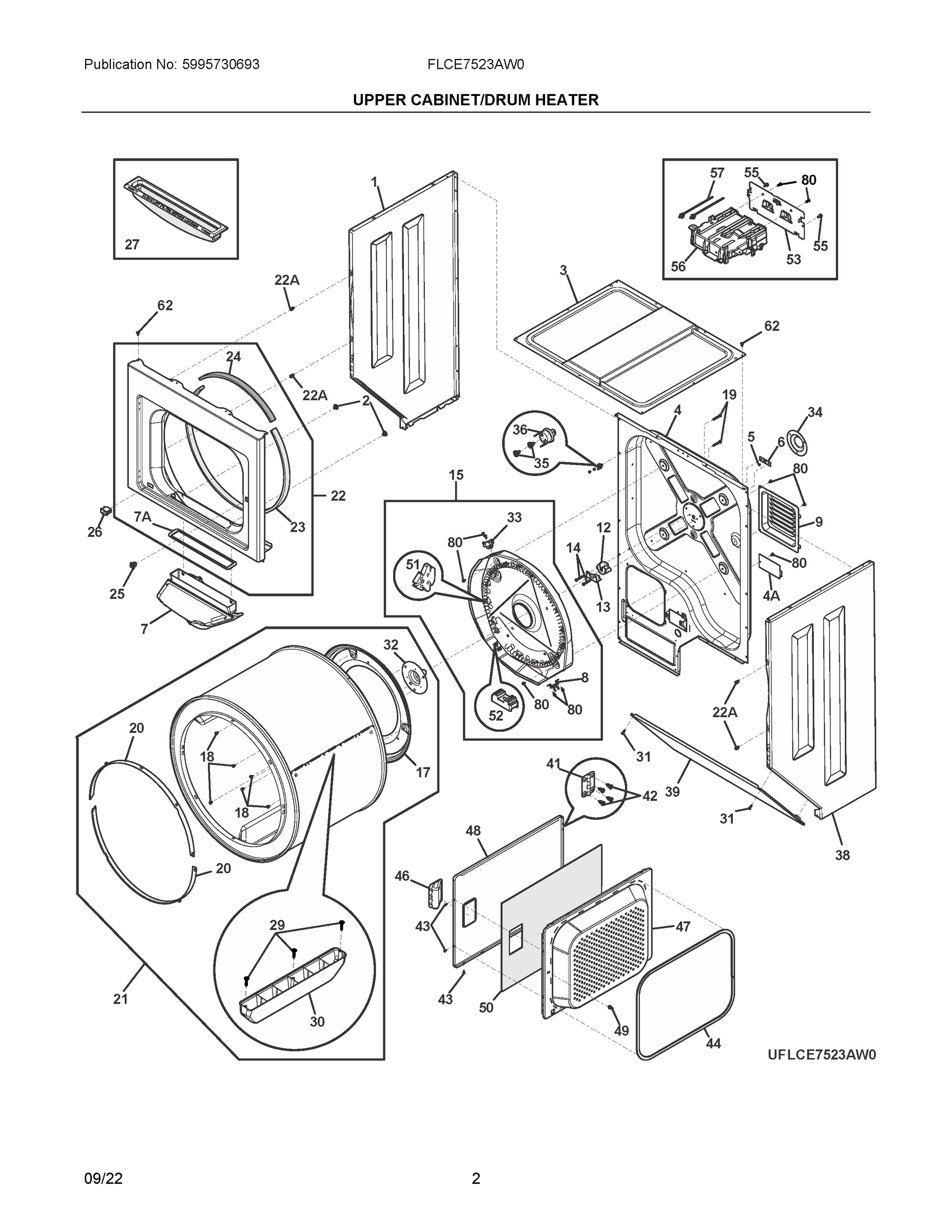 02 - UPPER CABINET/DRUM HEATER