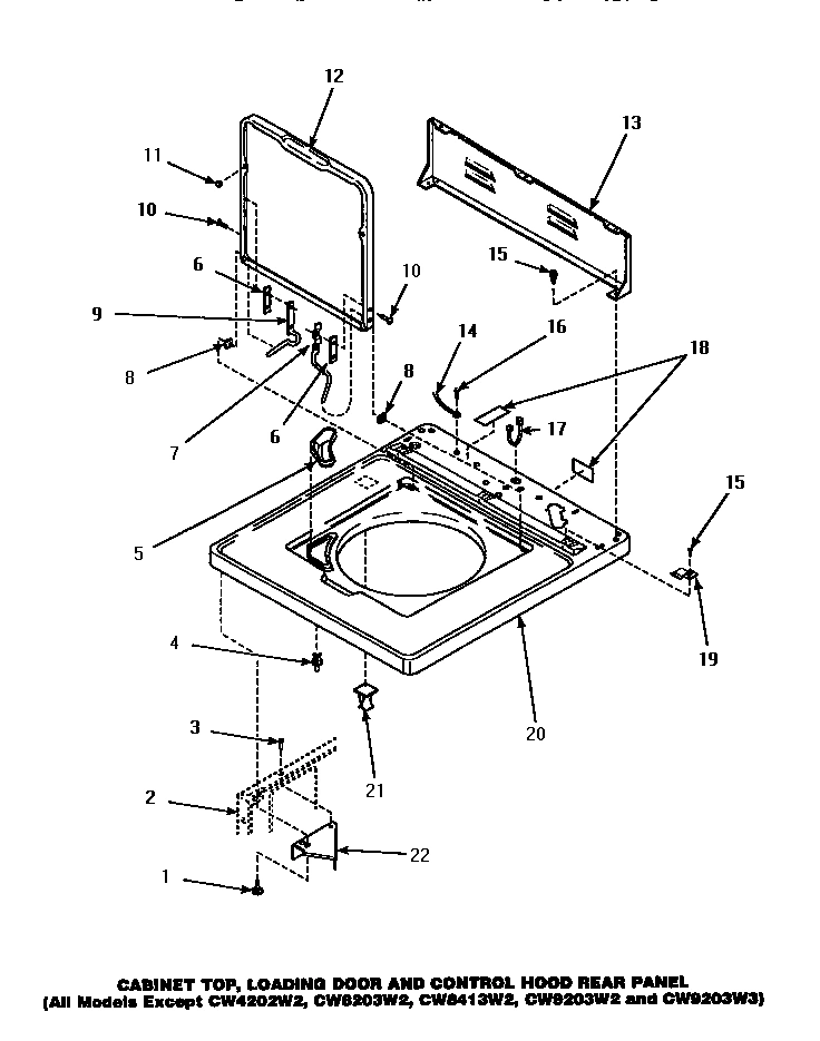 04 - CAB TOP/LOADING DR & CTRL HOOD REAR PAN