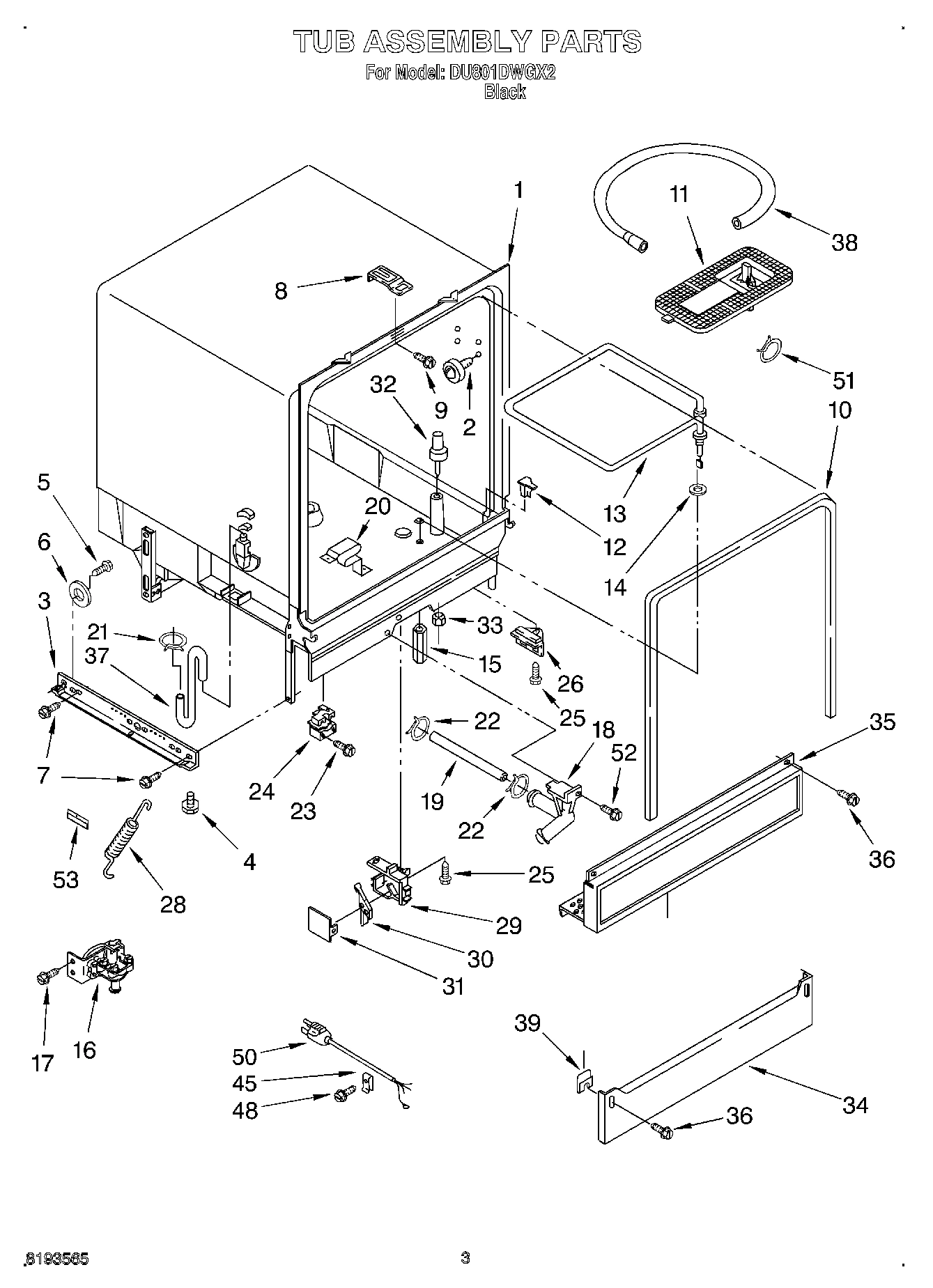 03 - TUB ASSEMBLY