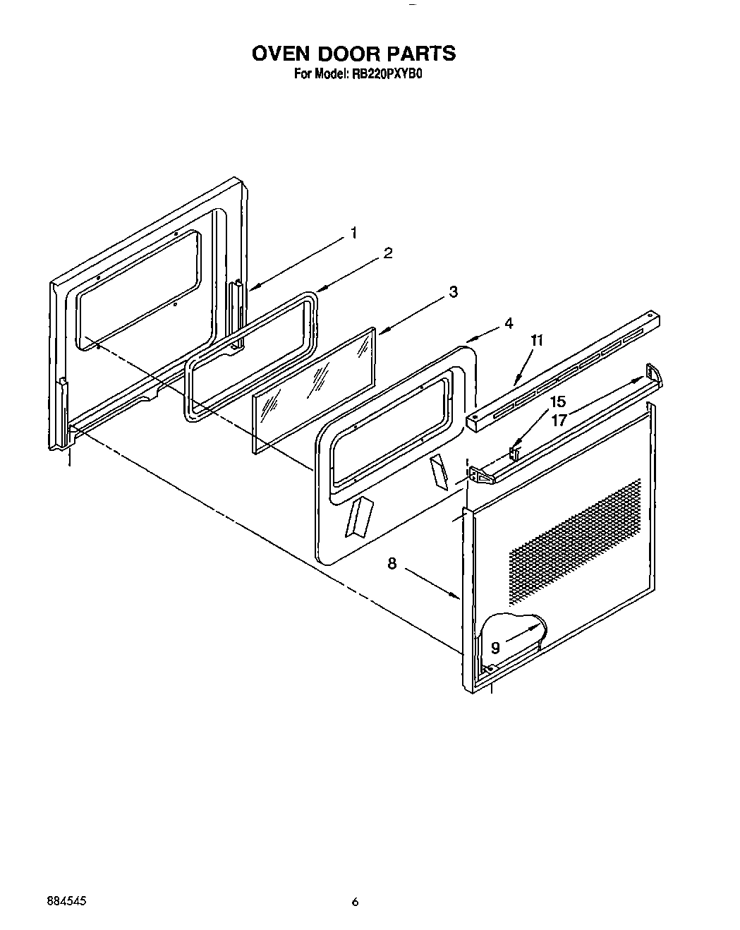 04 - OVEN DOOR, OPTIONAL