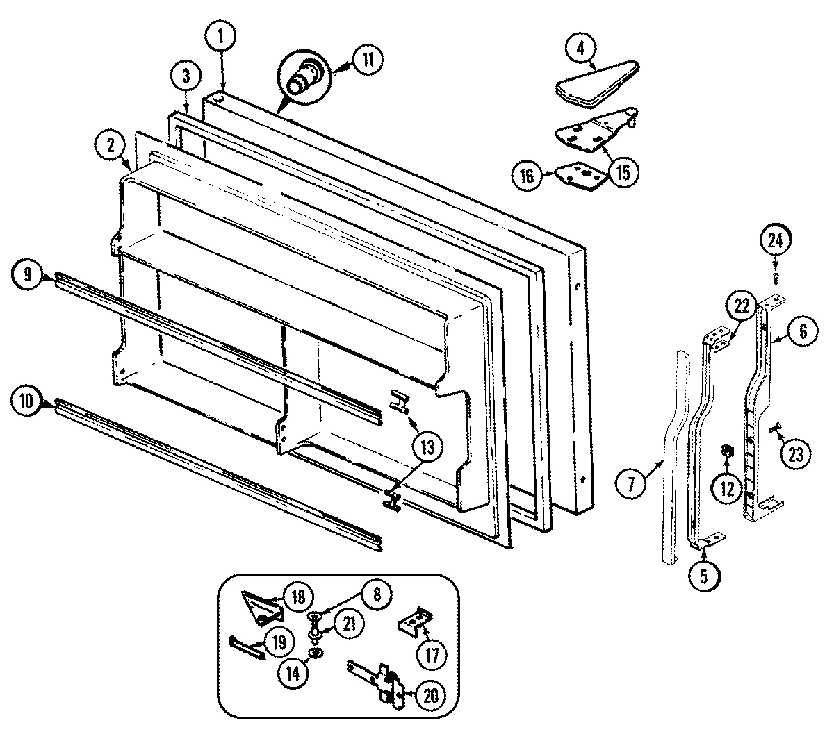 02 - FREEZER DOOR