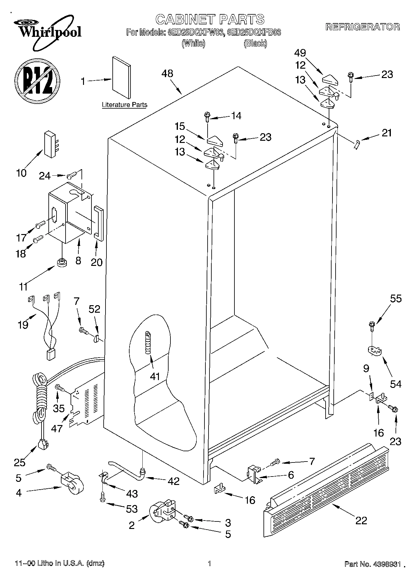 01 - CABINET, LITERATURE