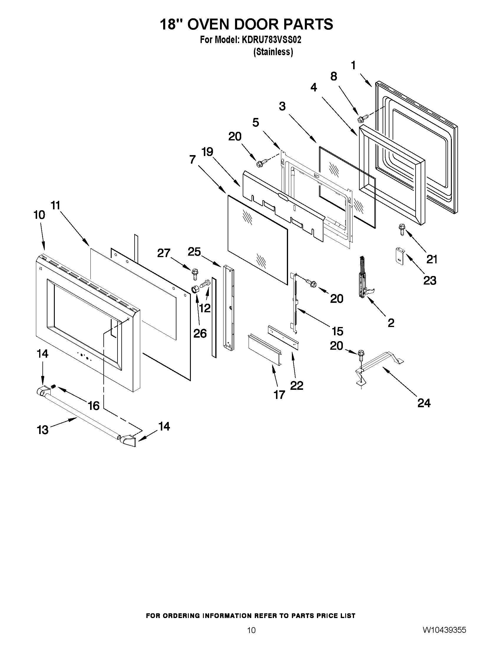 08 - 18`` OVEN DOOR PARTS