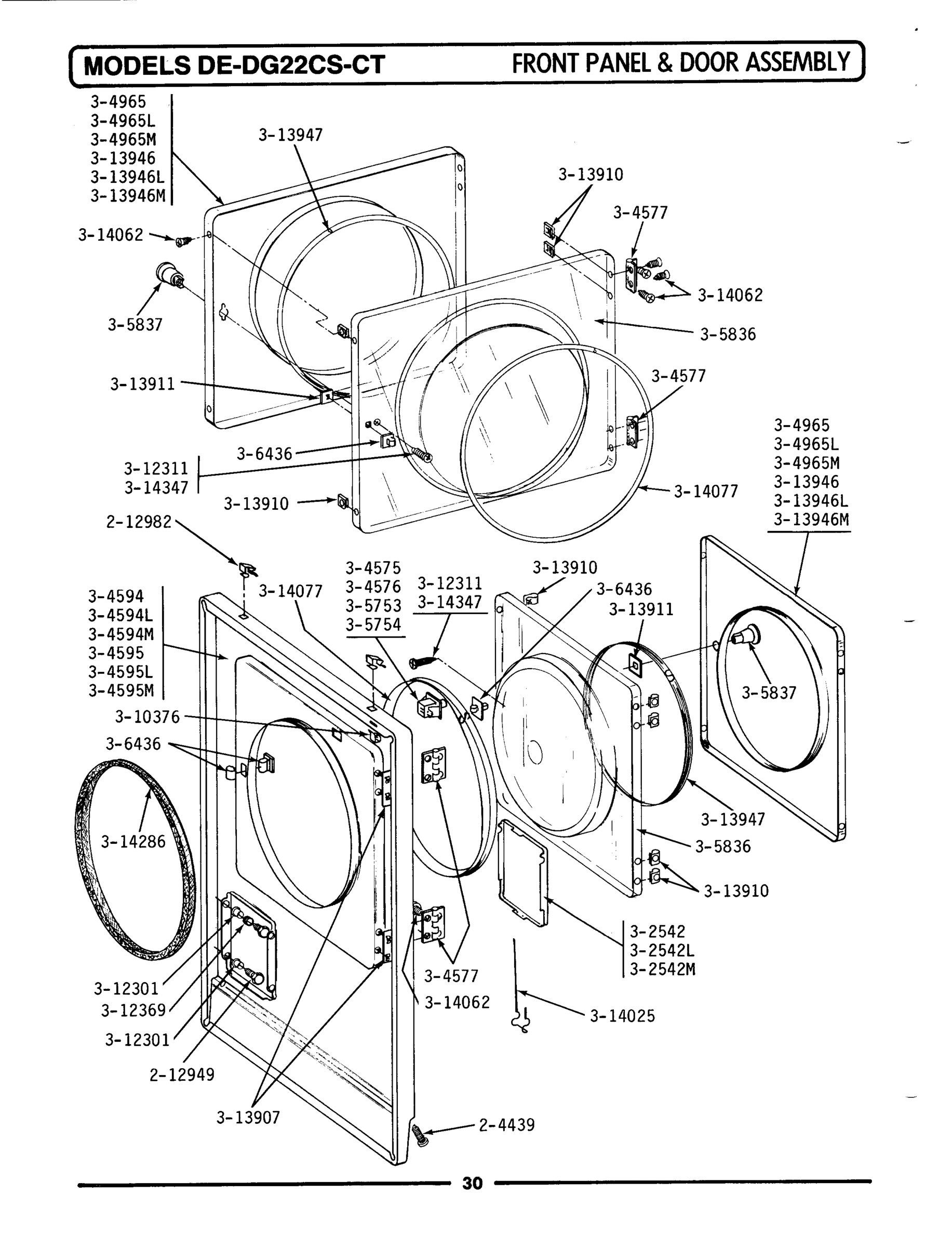 06 - FRONT PANEL & DOOR ASSEMBLY