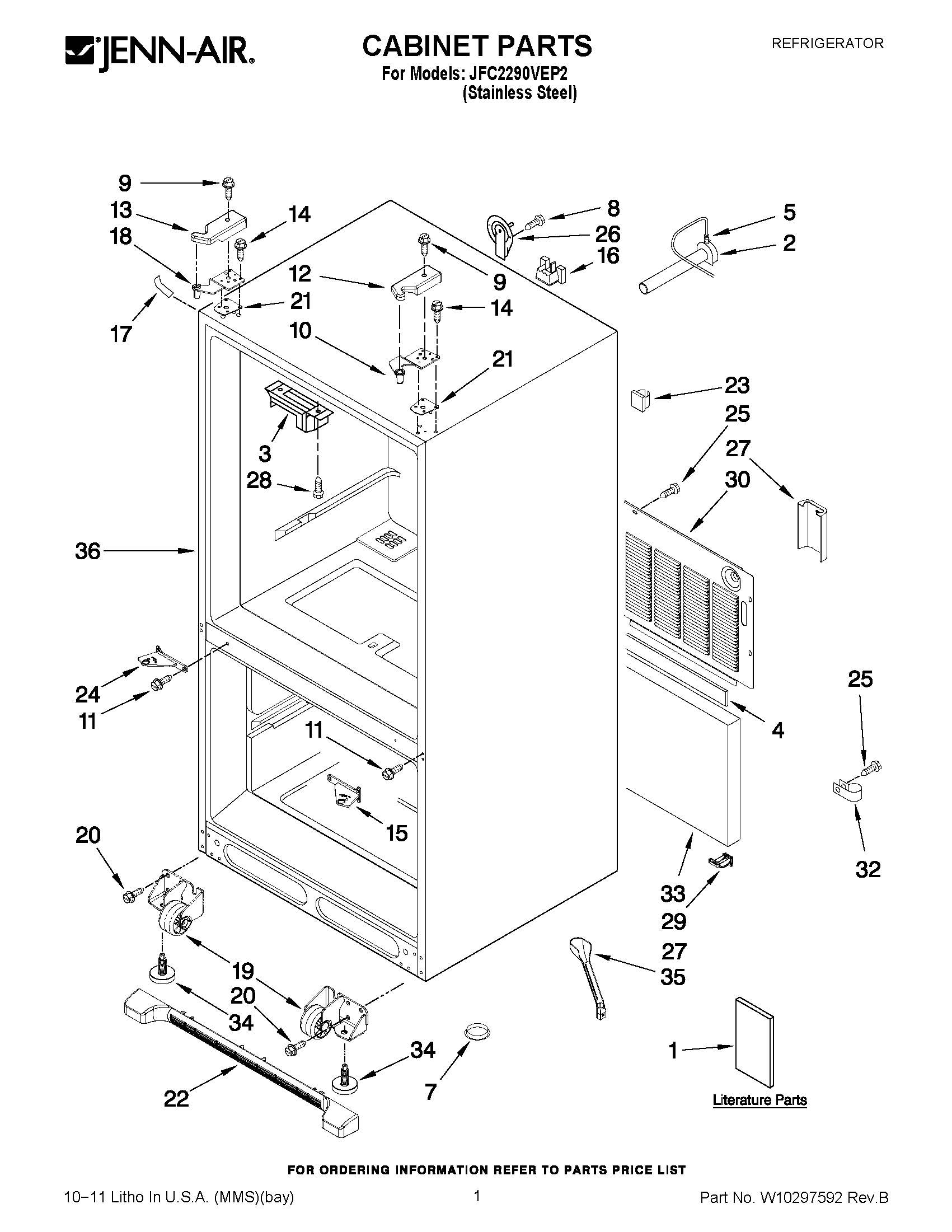 01 - CABINET PARTS